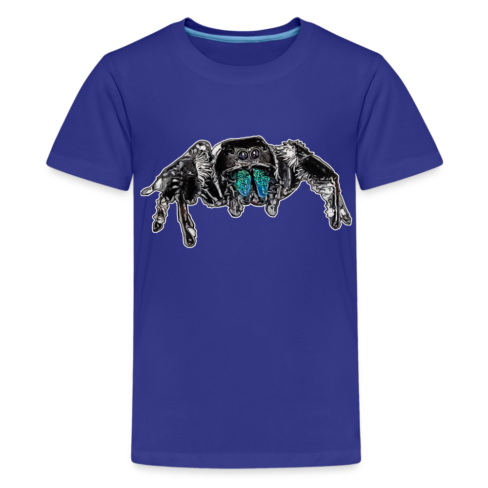 Teenager Basic T-Shirt Phidippus regius Everglades male - Königsblau
