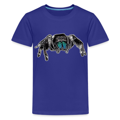 Teenager Basic T-Shirt Phidippus regius Everglades male - Königsblau