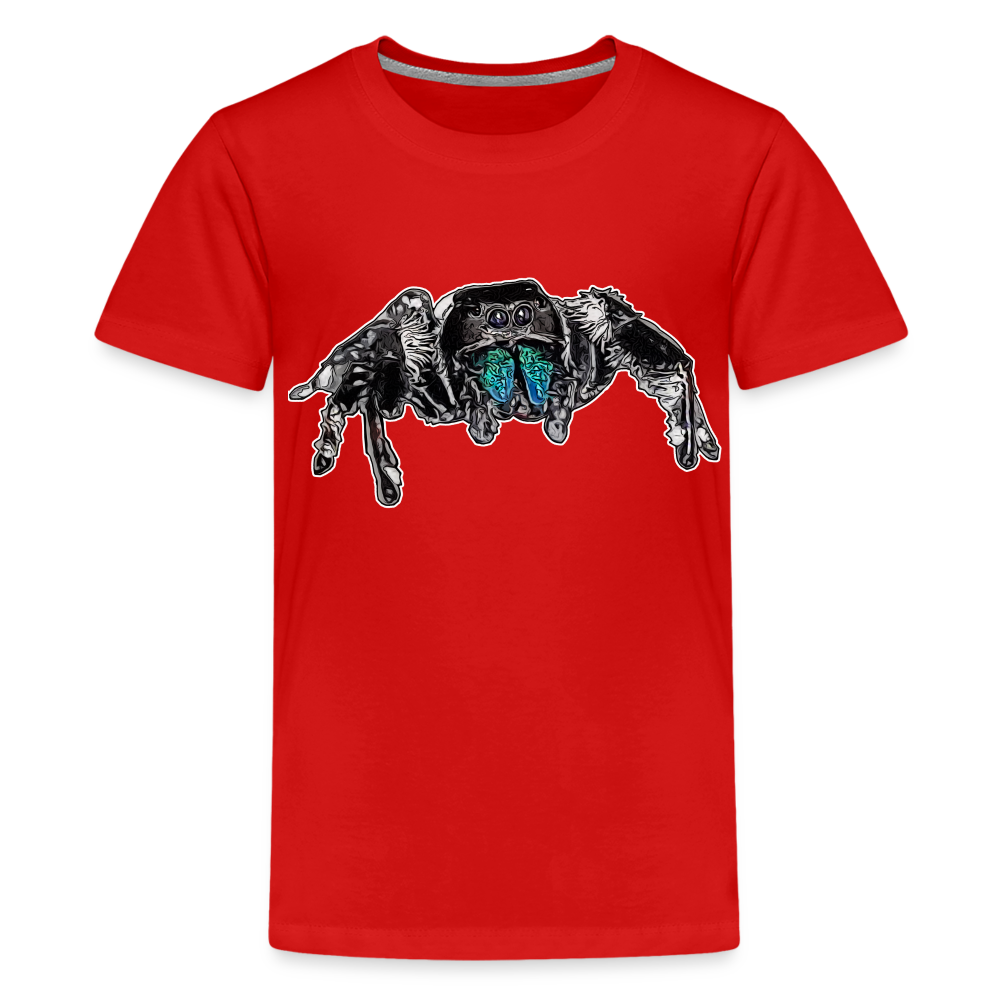 Teenager Basic T-Shirt Phidippus regius Everglades male - Rot