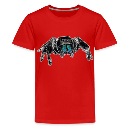 Teenager Basic T-Shirt Phidippus regius Everglades male - Rot