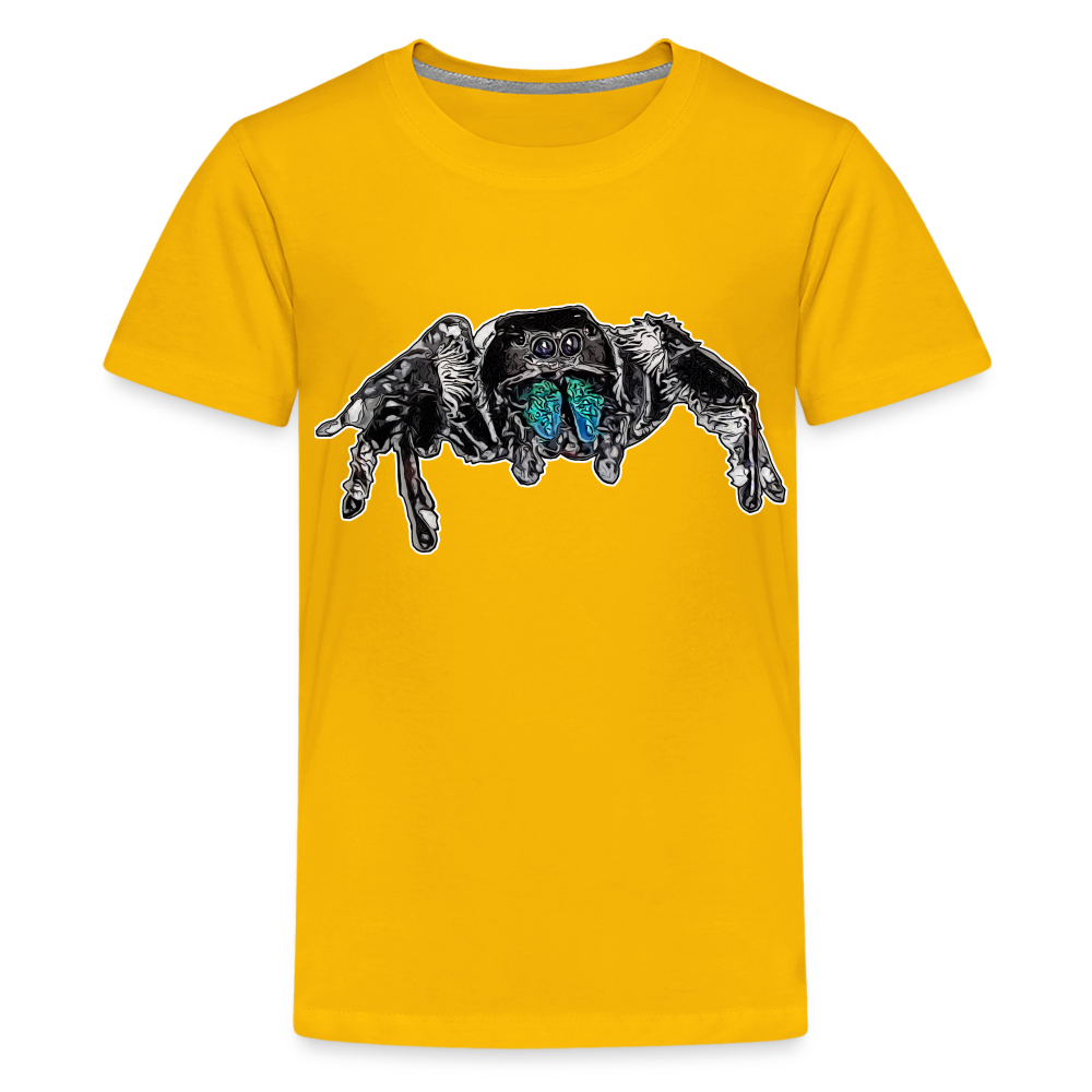 Teenager Basic T-Shirt Phidippus regius Everglades male - Sonnengelb