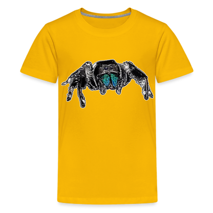 Teenager Basic T-Shirt Phidippus regius Everglades male - Sonnengelb