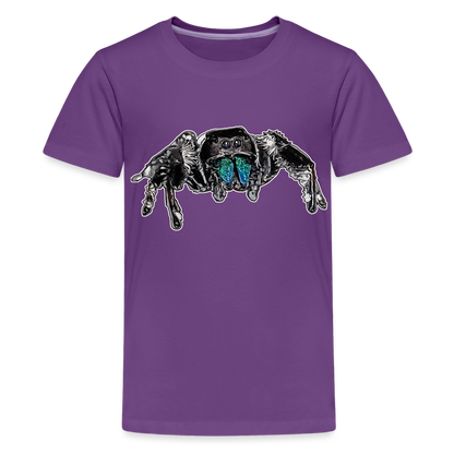 Teenager Basic T-Shirt Phidippus regius Everglades male - Lila