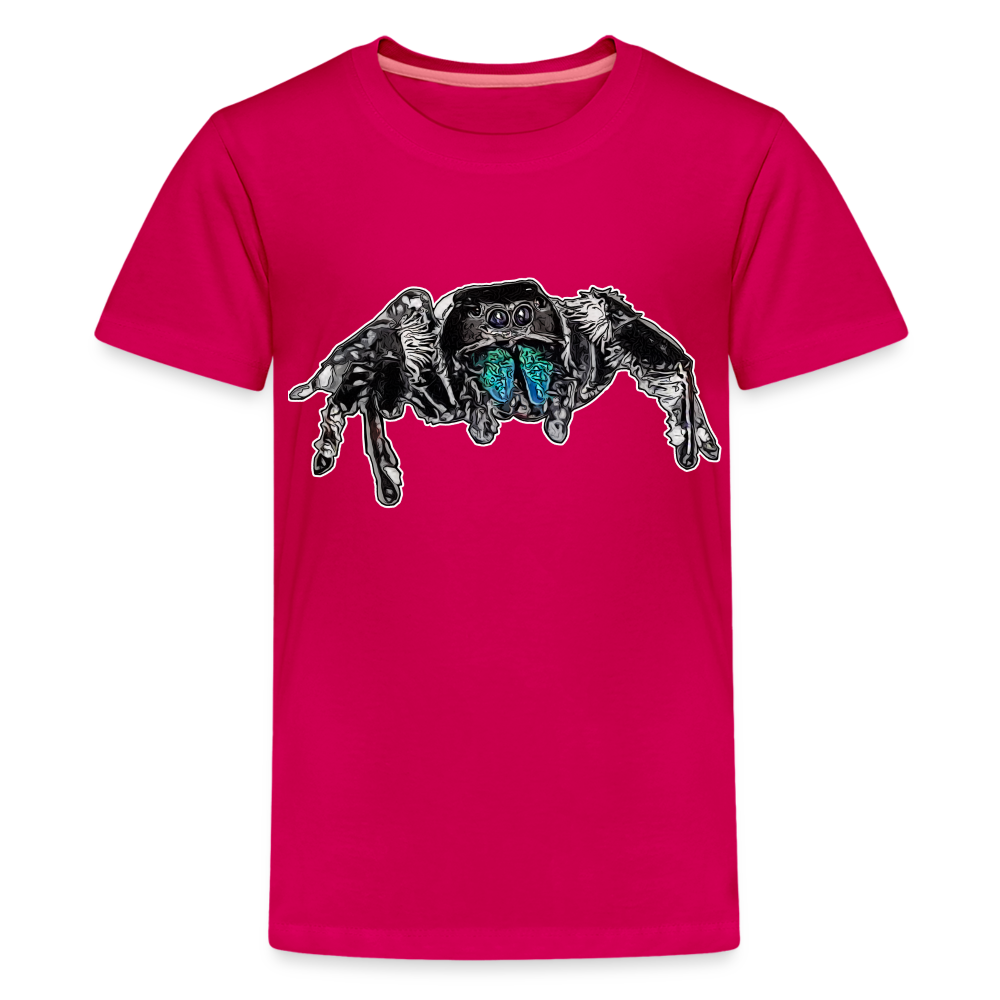 Teenager Basic T-Shirt Phidippus regius Everglades male - dunkles Pink