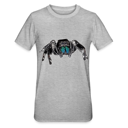 Unisex T-Shirt Phidippus regius Everglades male - Grau meliert