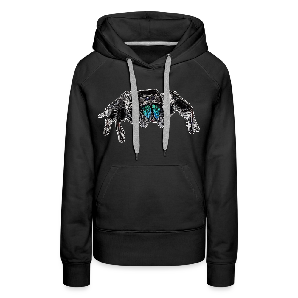 Frauen Hoodie Phidippus regius Everglades male - Schwarz