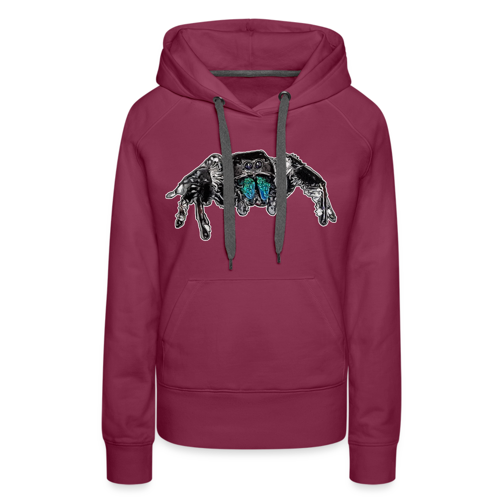 Frauen Hoodie Phidippus regius Everglades male - Bordeaux