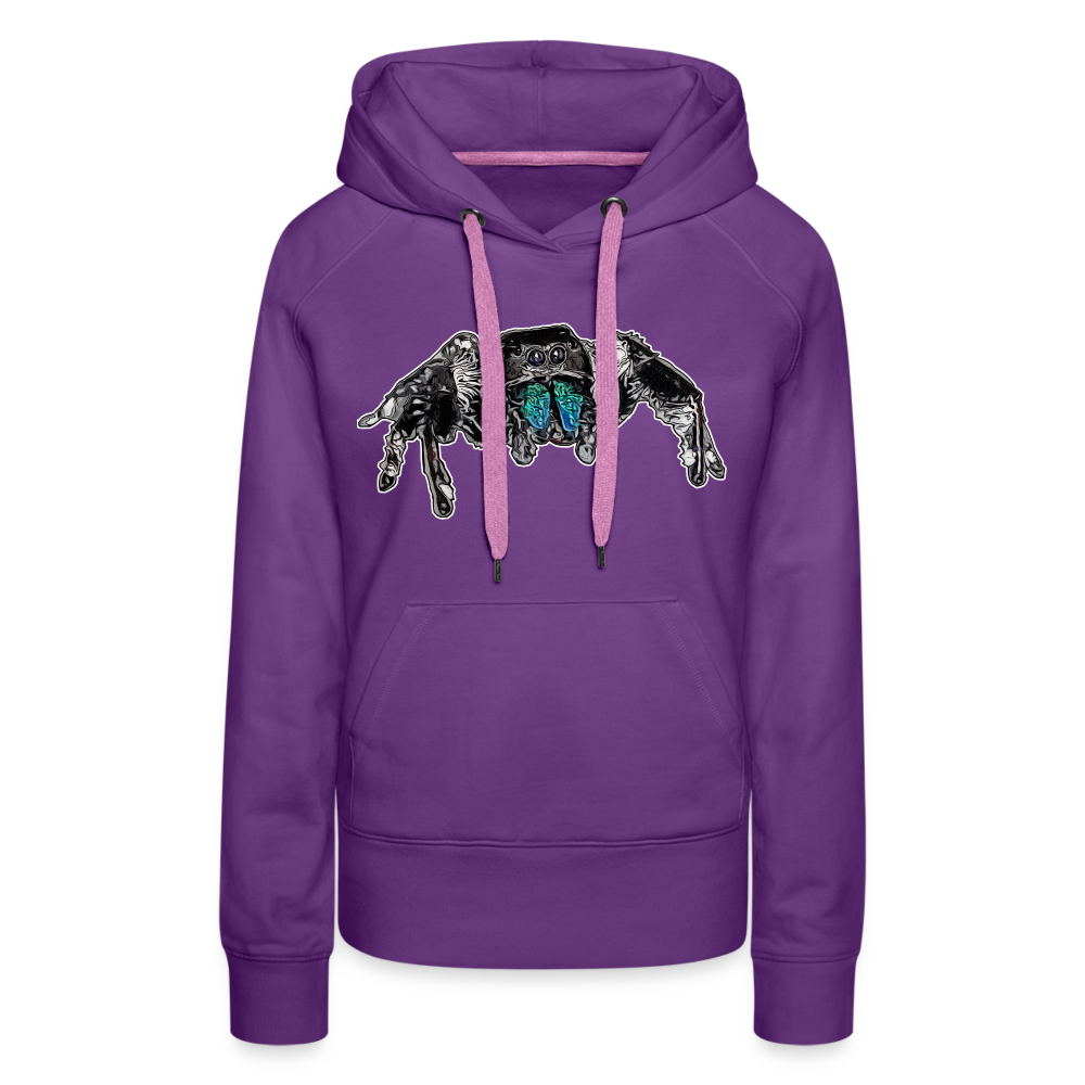 Frauen Hoodie Phidippus regius Everglades male - Purple