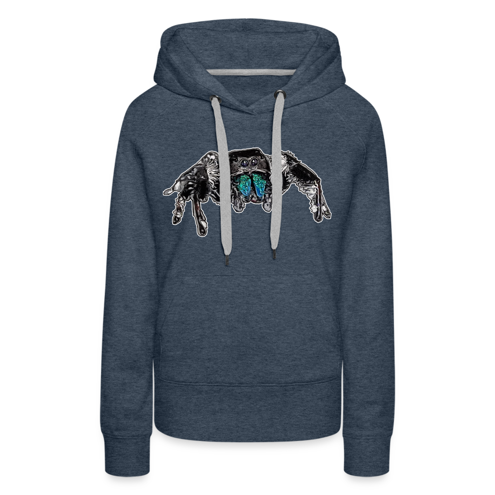 Frauen Hoodie Phidippus regius Everglades male - Jeansblau