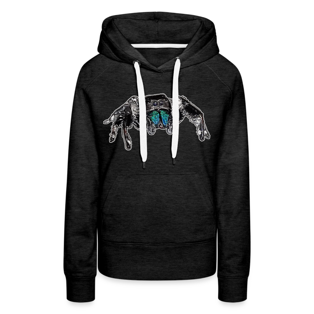 Frauen Hoodie Phidippus regius Everglades male - Anthrazit