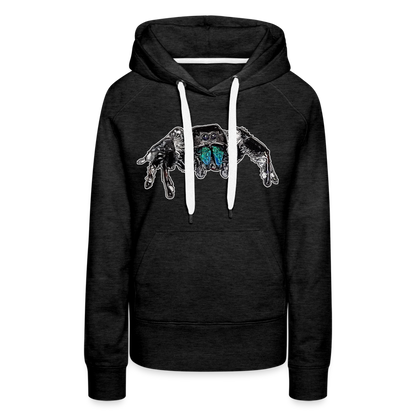 Frauen Hoodie Phidippus regius Everglades male - Anthrazit