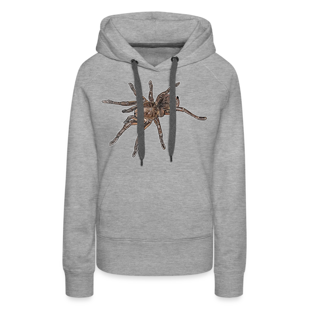 Frauen Hoodie Theraphosa stirmi juvenile - Grau meliert