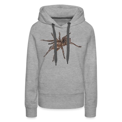 Frauen Hoodie Theraphosa stirmi juvenile - Grau meliert