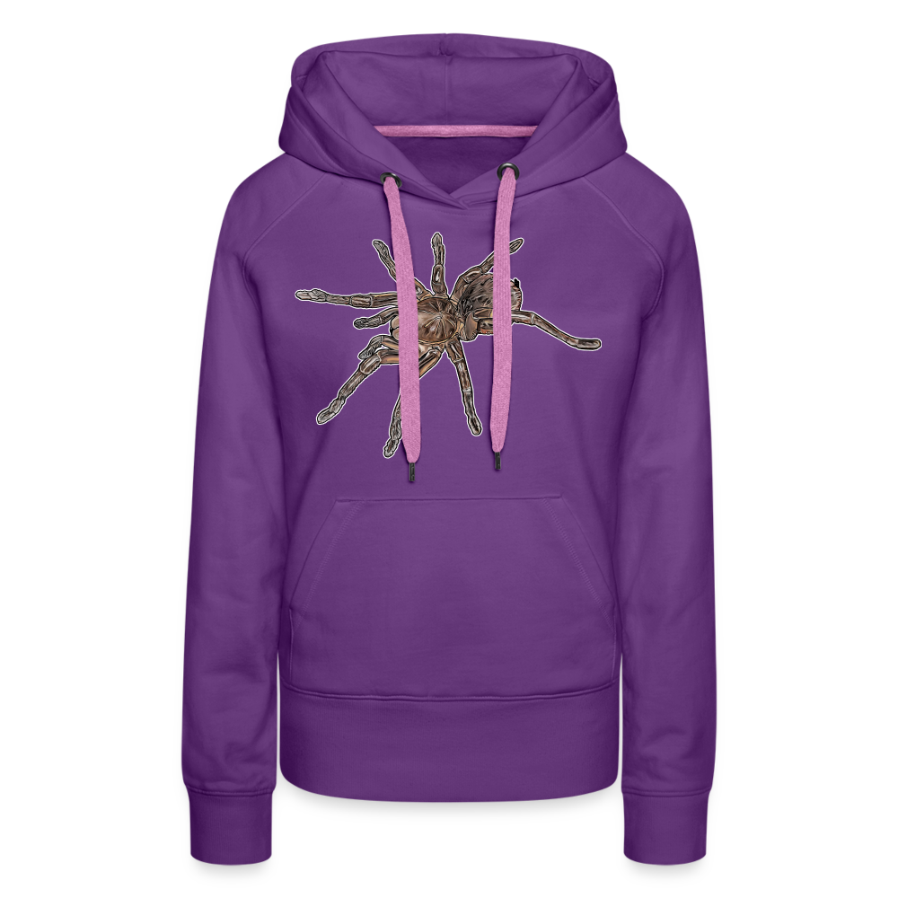 Frauen Hoodie Theraphosa stirmi juvenile - Purple
