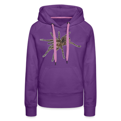 Frauen Hoodie Theraphosa stirmi juvenile - Purple