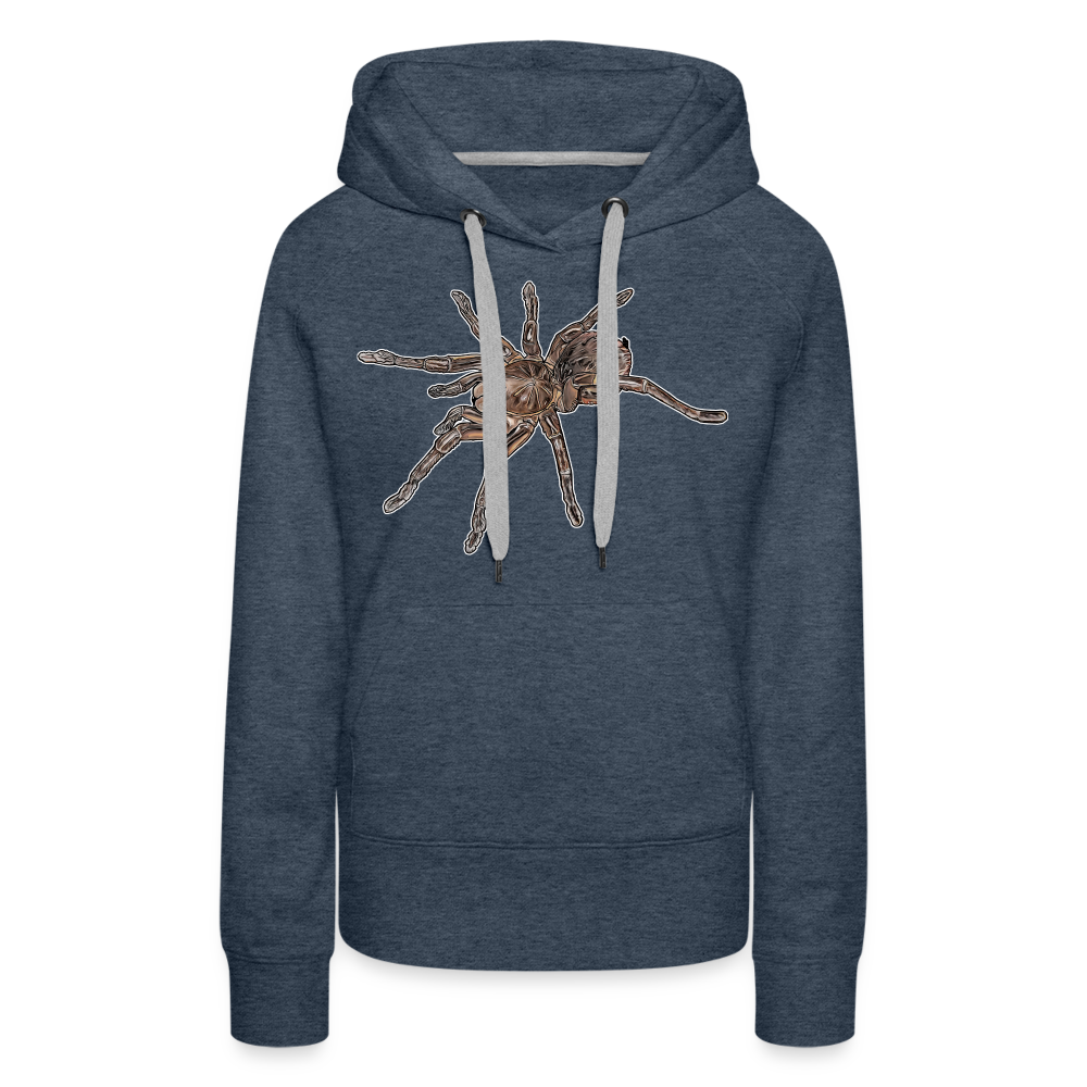 Frauen Hoodie Theraphosa stirmi juvenile - Jeansblau