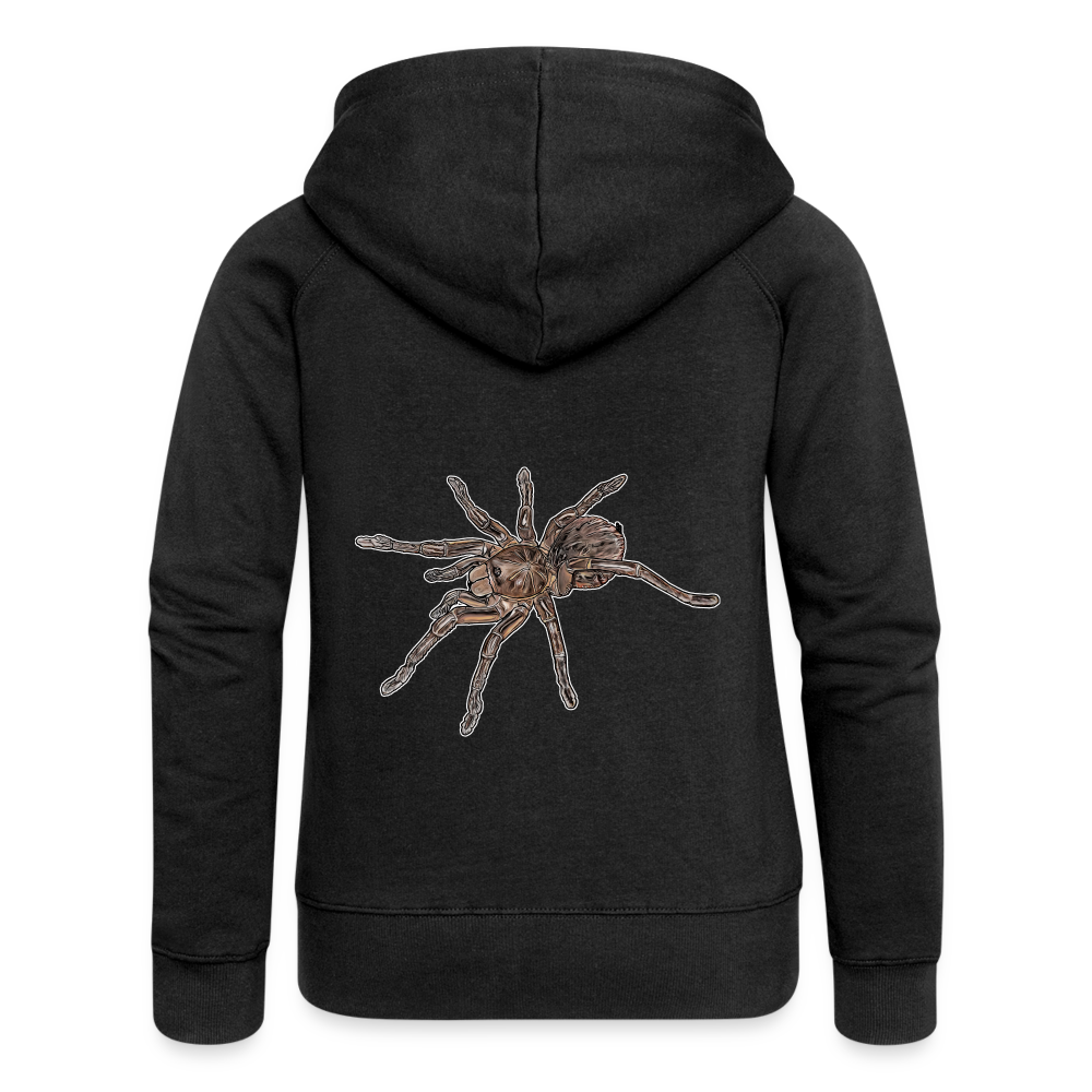 Frauen Zip-Hoodie Theraphosa stirmi juvenile - Schwarz
