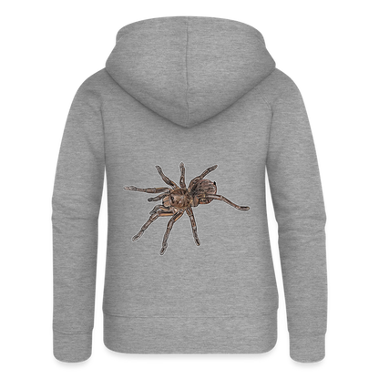 Frauen Zip-Hoodie Theraphosa stirmi juvenile - Grau meliert