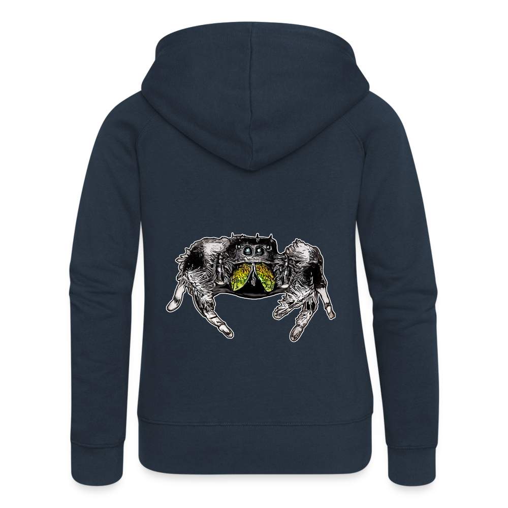 Frauen Zip-Hoodie Phidippus regius Rastafari male - Navy