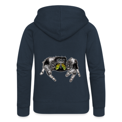 Frauen Zip-Hoodie Phidippus regius Rastafari male - Navy