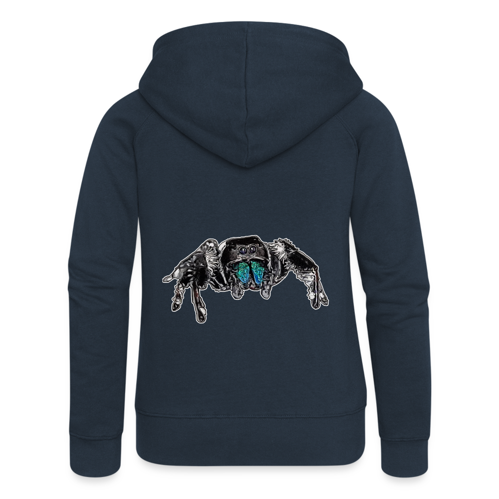 Frauen Zip-Hoodie Phidippus regius Everglades male - Navy