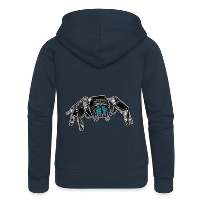 Frauen Zip-Hoodie Phidippus regius Everglades male - Navy