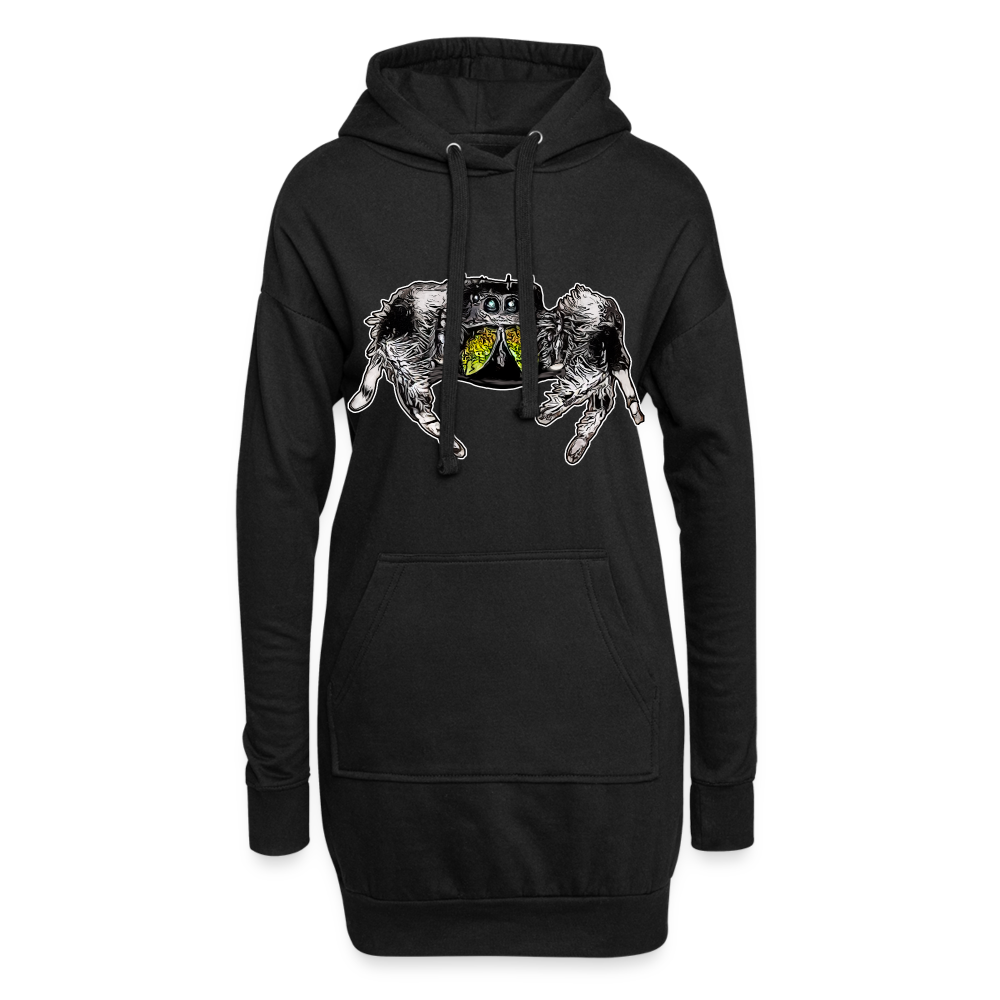 Hoodie-Kleid Phidippus regius Rastafari male - Schwarz