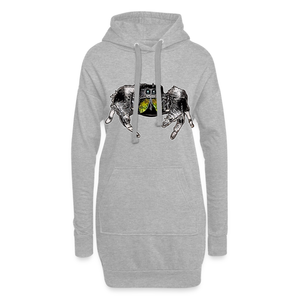 Hoodie-Kleid Phidippus regius Rastafari male - Grau meliert