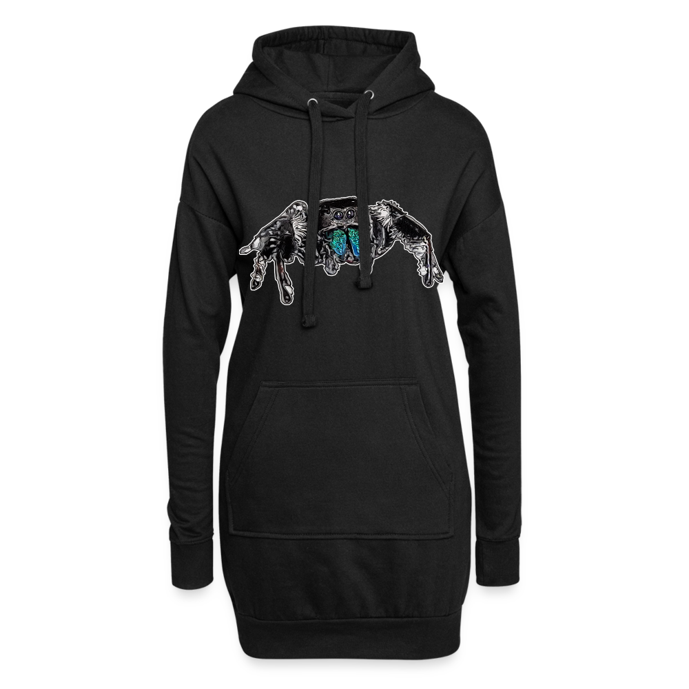 Hoodie-Kleid Phidippus regius Everglades male - Schwarz