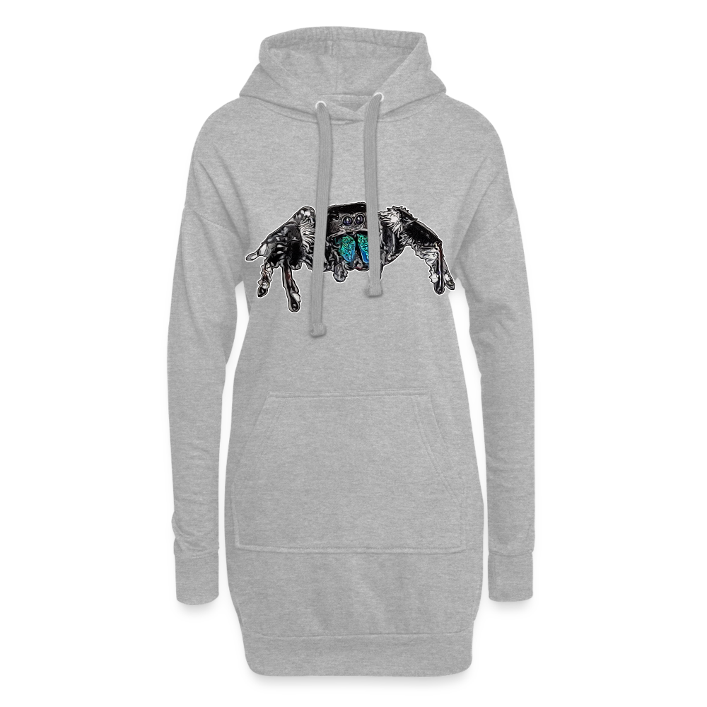 Hoodie-Kleid Phidippus regius Everglades male - Grau meliert