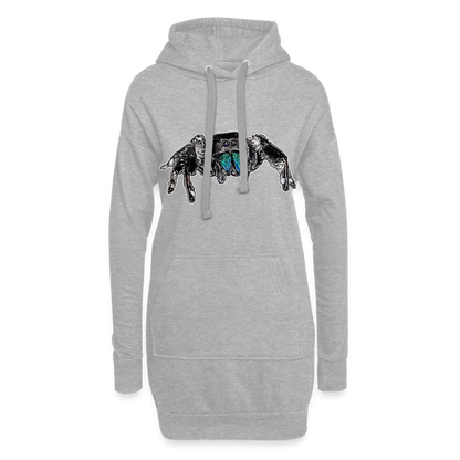 Hoodie-Kleid Phidippus regius Everglades male - Grau meliert