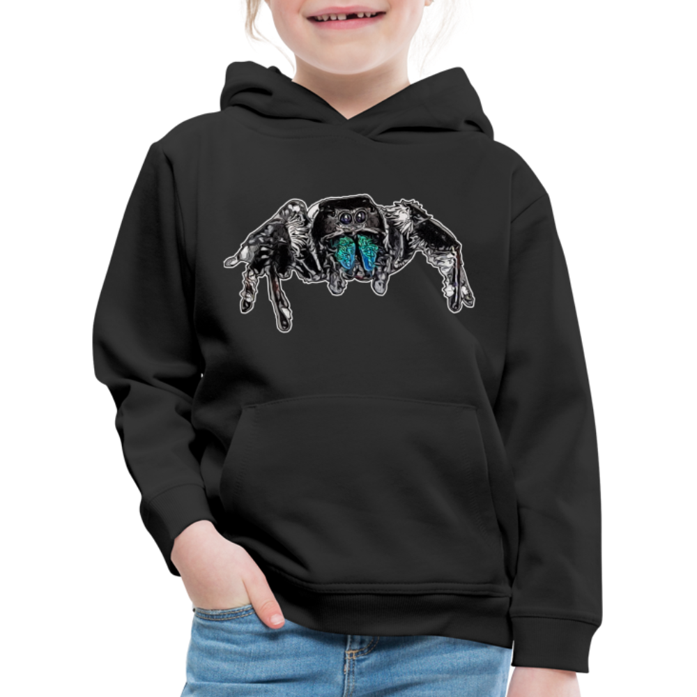 Kinder Hoodie Phidippus regius Everglades male - Schwarz