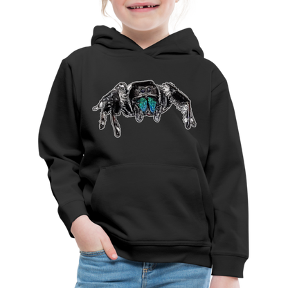Kinder Hoodie Phidippus regius Everglades male - Schwarz