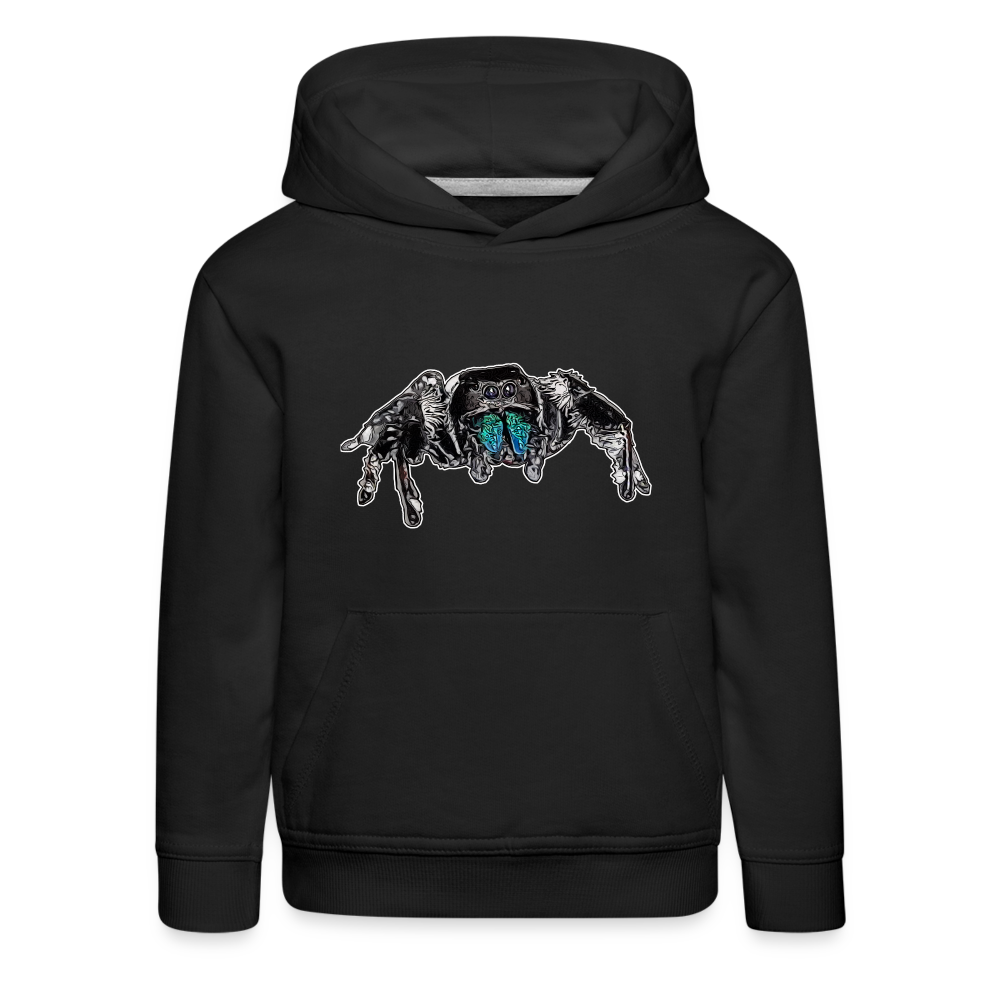 Kinder Hoodie Phidippus regius Everglades male - Schwarz
