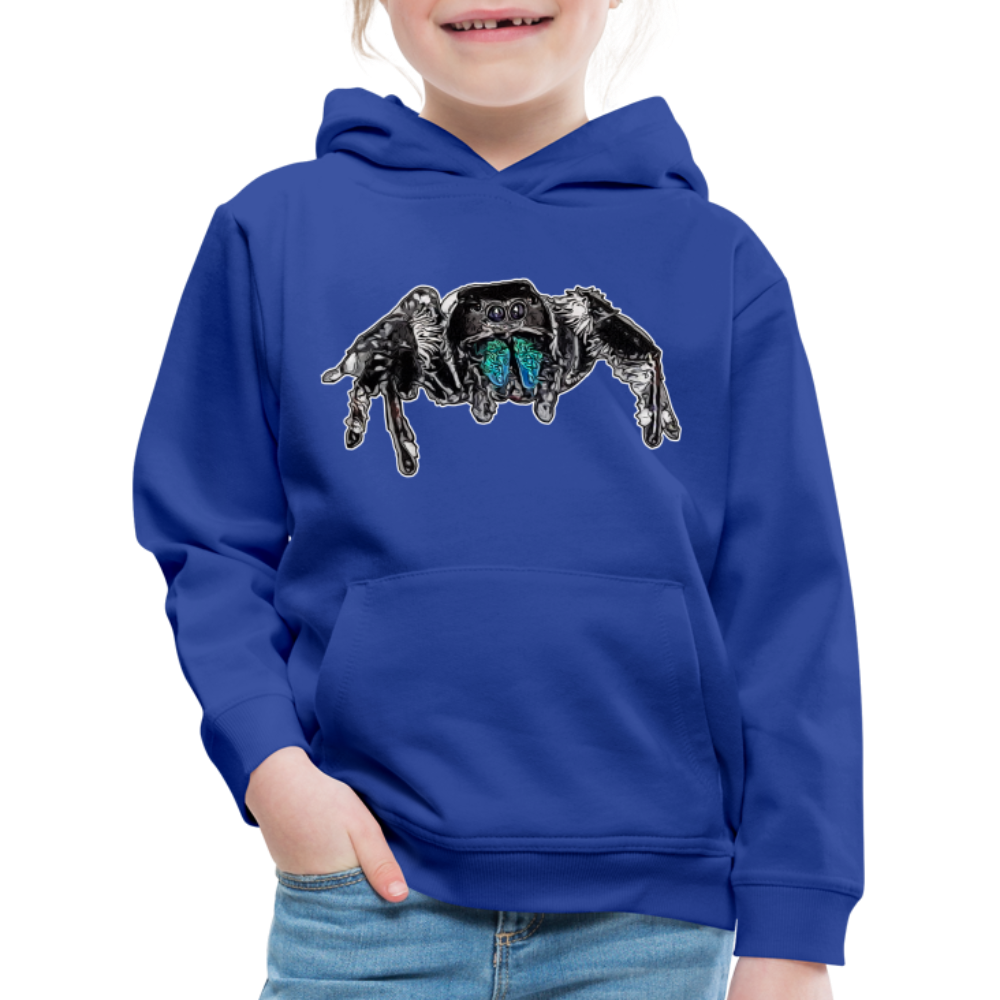 Kinder Hoodie Phidippus regius Everglades male - Royalblau