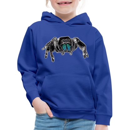Kinder Hoodie Phidippus regius Everglades male - Royalblau