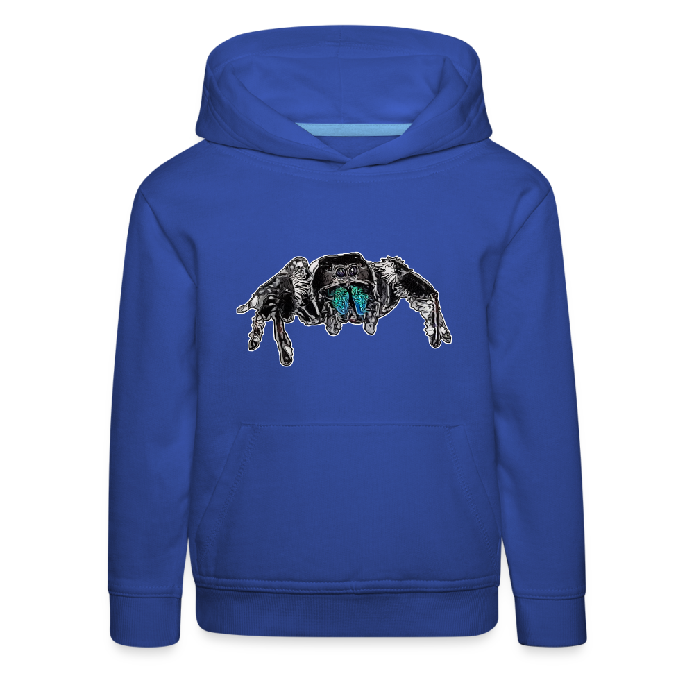 Kinder Hoodie Phidippus regius Everglades male - Royalblau