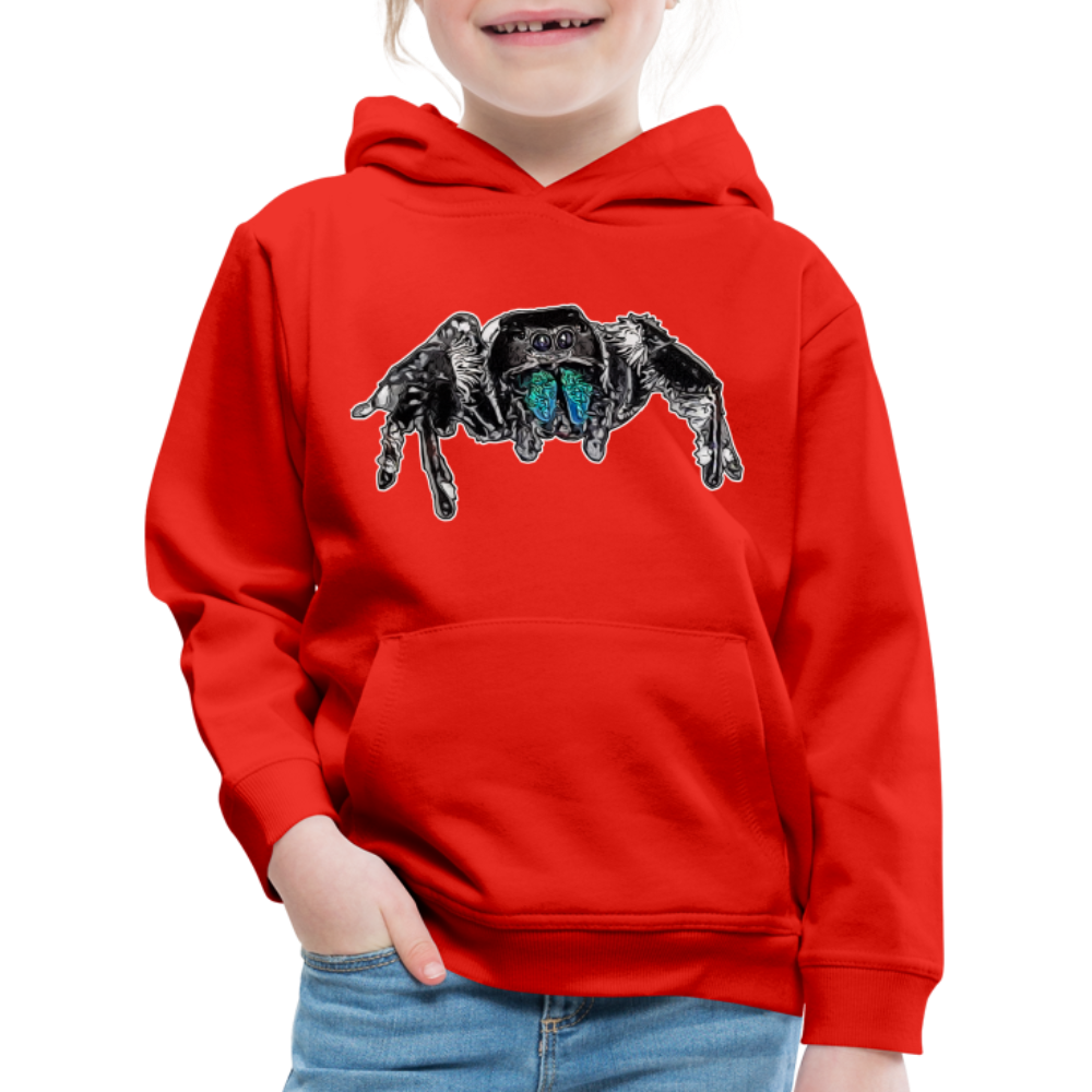 Kinder Hoodie Phidippus regius Everglades male - Rot