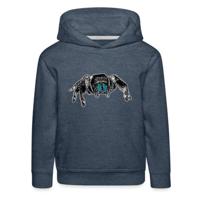 Kinder Hoodie Phidippus regius Everglades male - Jeansblau