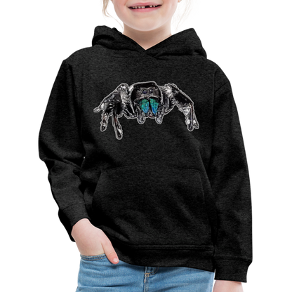 Kinder Hoodie Phidippus regius Everglades male - Anthrazit