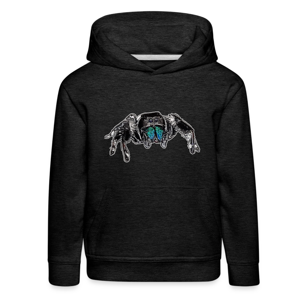 Kinder Hoodie Phidippus regius Everglades male - Anthrazit