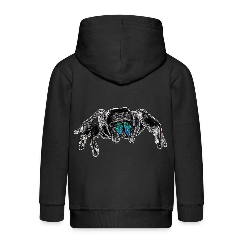 Kinder/ Teenager Zip-Hoodie Phidippus regius Everglades male - Schwarz