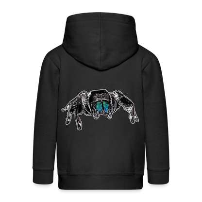 Kinder/ Teenager Zip-Hoodie Phidippus regius Everglades male - Schwarz