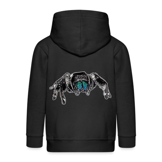 Kinder/ Teenager Zip-Hoodie Phidippus regius Everglades male - Schwarz