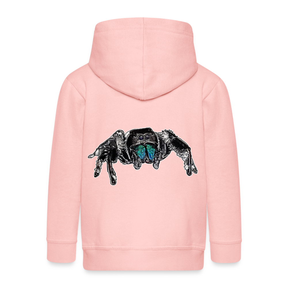 Kinder/ Teenager Zip-Hoodie Phidippus regius Everglades male - Kristallrosa