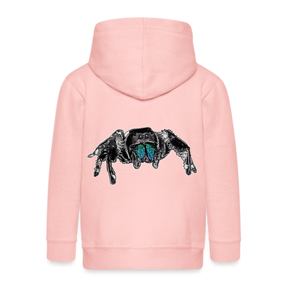 Kinder/ Teenager Zip-Hoodie Phidippus regius Everglades male - Kristallrosa