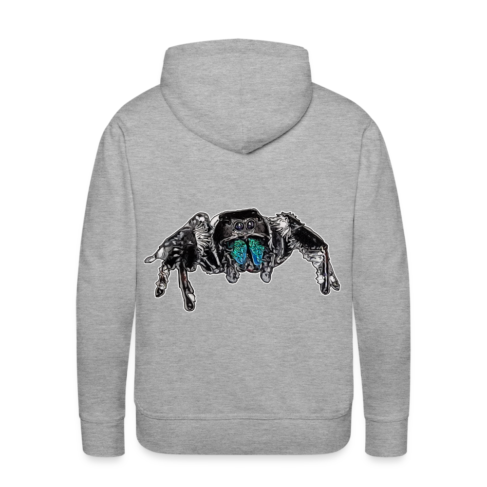 Männer Hoodie Phidippus regius Everglades male - Grau meliert