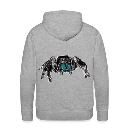 Männer Hoodie Phidippus regius Everglades male - Grau meliert
