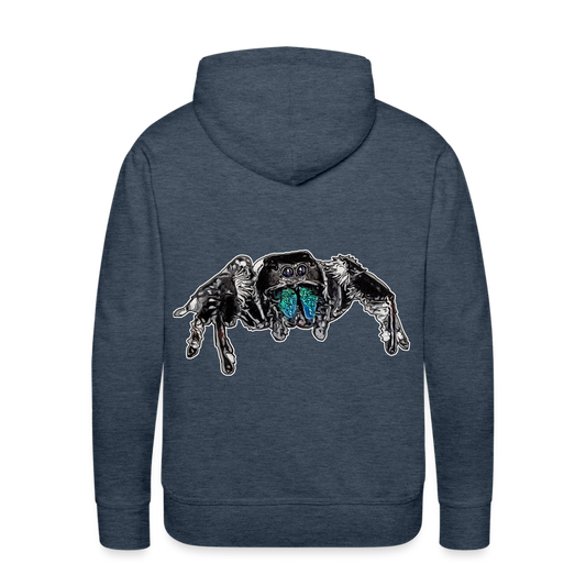 Männer Hoodie Phidippus regius Everglades male - Jeansblau