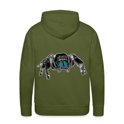 Männer Hoodie Phidippus regius Everglades male - Olivgrün